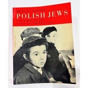 Polish Jews A Pictorial Record by Roman Vishniac Paperback 1965